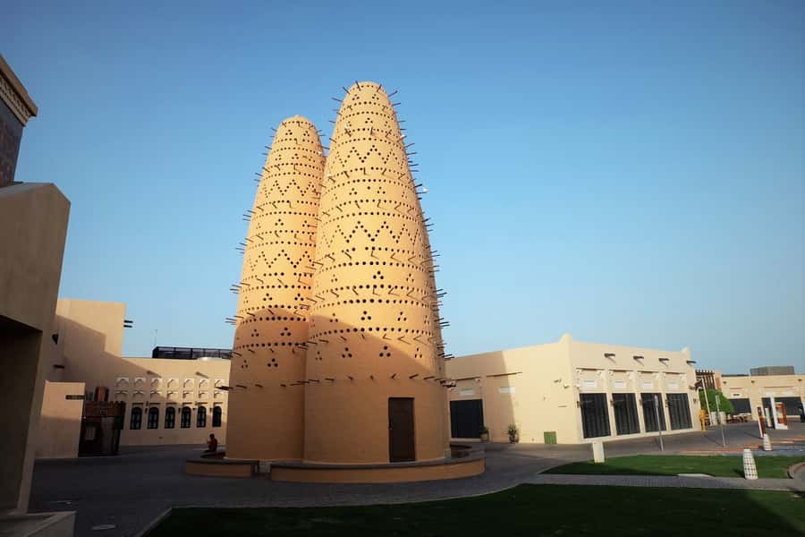 Doha: Combo City Tour, Souq Waqif & 4WD Desert Safari - Camel riding near the desert camp