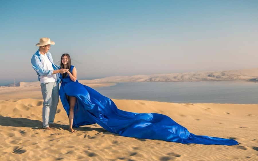Doha: Desert Safari, Adventure, Sandboarding and Camel Ride - Optional quad biking, buggies, and falcon photos