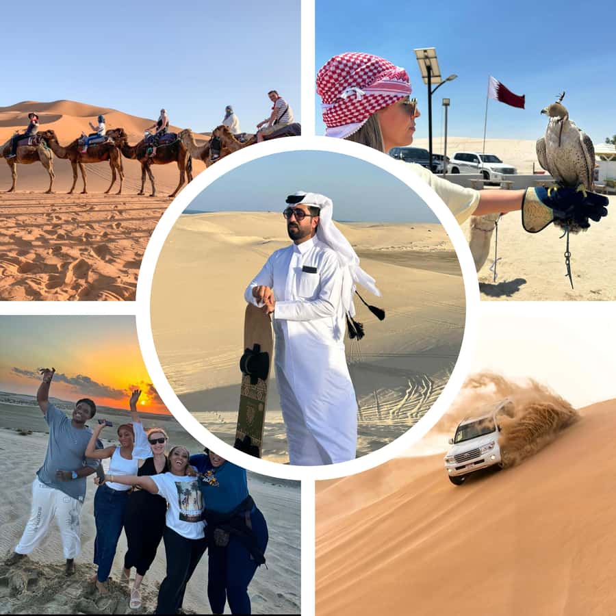 Doha: Desert Safari, Adventure, Sandboarding and Camel Ride - Leaving Doha for Sealine Beach