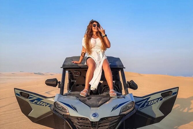 Doha Desert Safari Camel Ride Dune Bashing and ATV Bike - ATV biking and sandboarding