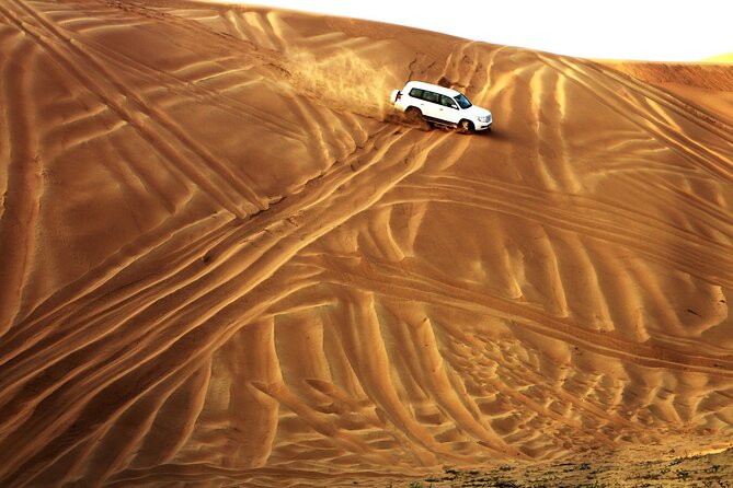 Doha Desert Safari Dune Bashing Camel Ride Sandboarding - Inland Sea Beach near the Saudi border