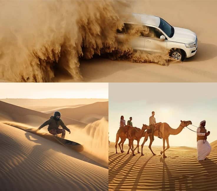 Doha: Desert Safari Dune Bashing, Sandboarding, & Camel Ride - Key points before you book