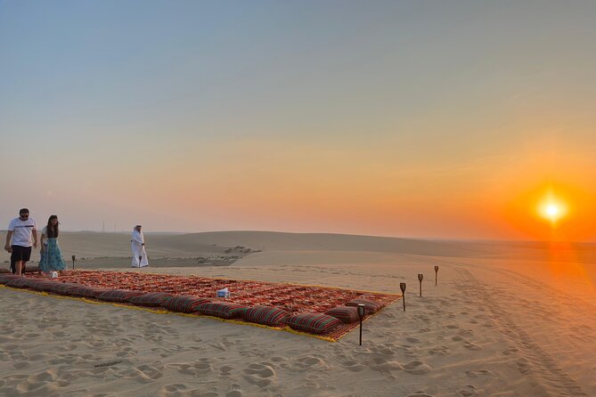 Doha Desert Safari: Dunebashing, Camel, Sandboarding & Inland Sea - Drinks, local tea, and what you need to bring