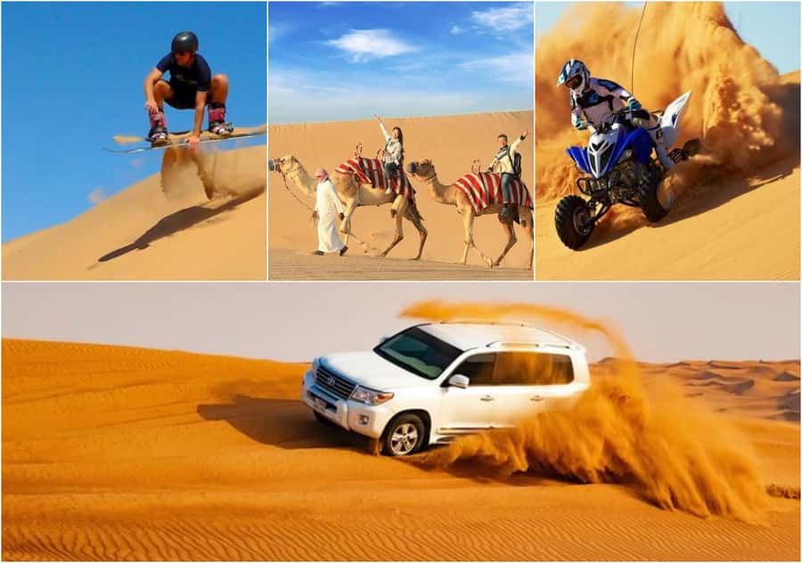 Doha: Desert Safari, Quad Biking, Sand Boarding & Camel Ride - Sand boarding and the best dune photographs