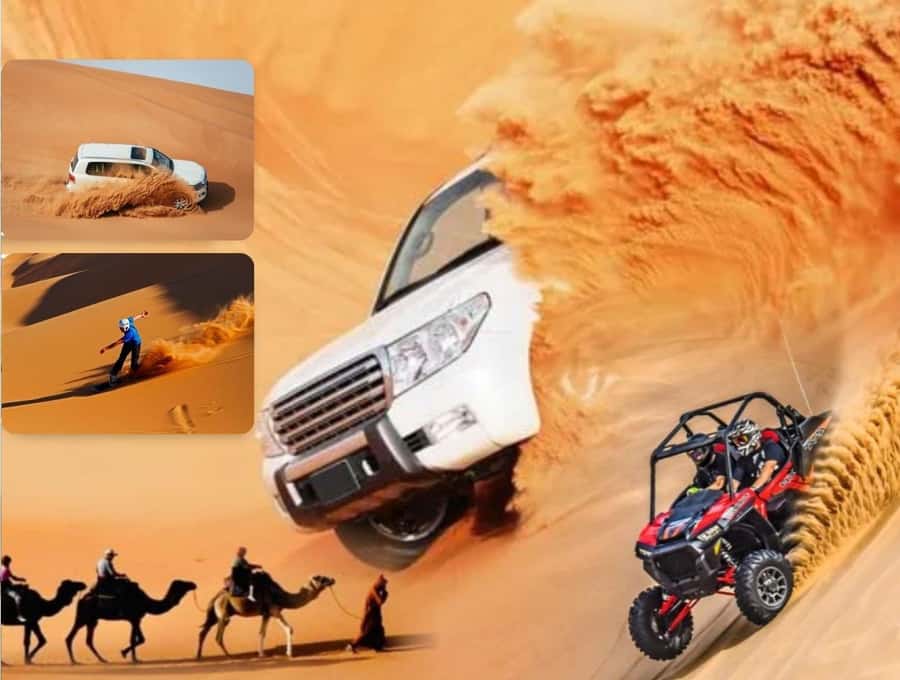Doha:Desert Safari with Camel Ride, ATV Bike,& Sand Boarding - Camel riding gives you a quiet start