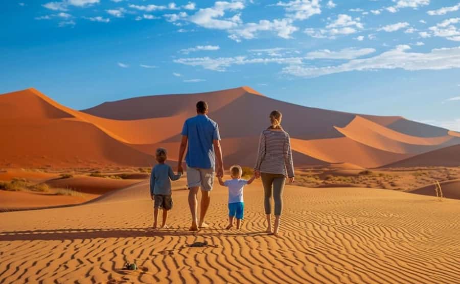 Doha: Desert Safari with Camel Ride Family Friendly Tour - Dune bashing in a Land Cruiser