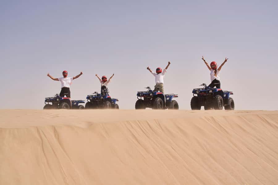 Doha: Desert Safari with Quad Bike, Sandboard & Camel Ride - Camels, falcons, and a short taste of Bedouin life