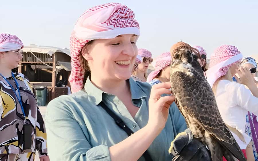 Doha: Desert Safari with Quad Bike, Sandboard & Camel Ride - Quad biking on marked desert tracks