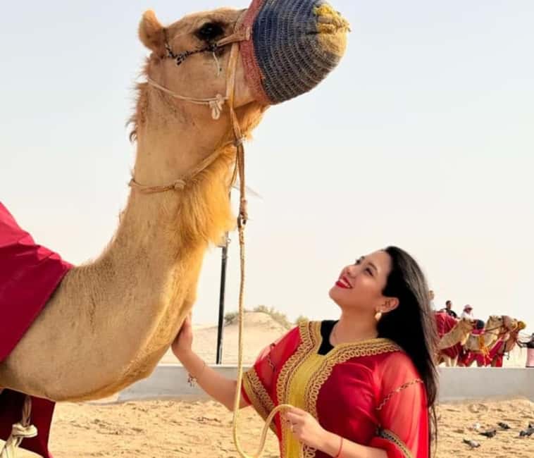 Doha: Half Day Desert Safari, Camel Ride , Sandboarding - The short camel ride and traditional touch