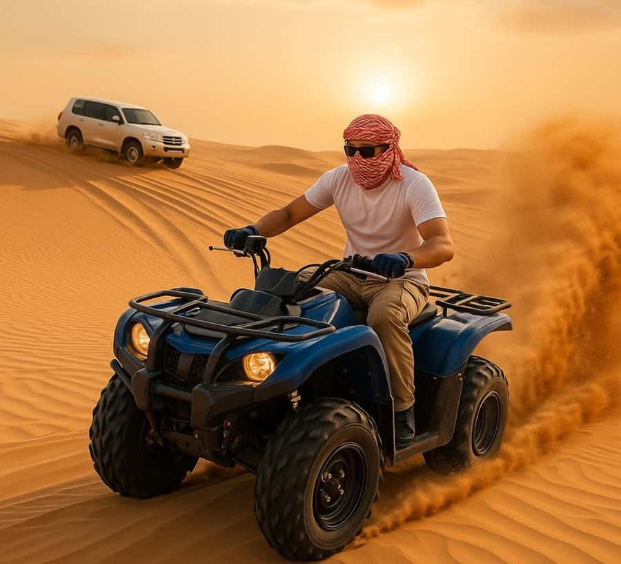 Doha: Half Day Desert Safari, Dune Bashing, Camel Ride - Sandboarding and Sideways Dune Driving