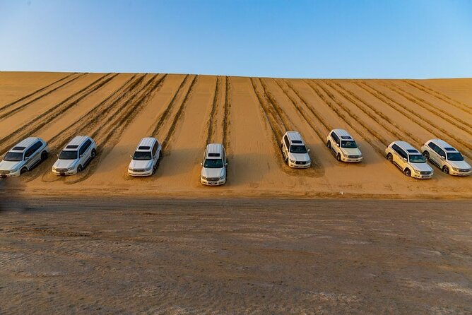 Doha Half Day Desert Safari Dune Bashing CamelRide & Sandboarding - Leaving Doha for Sealine Beach and the Inland Sea