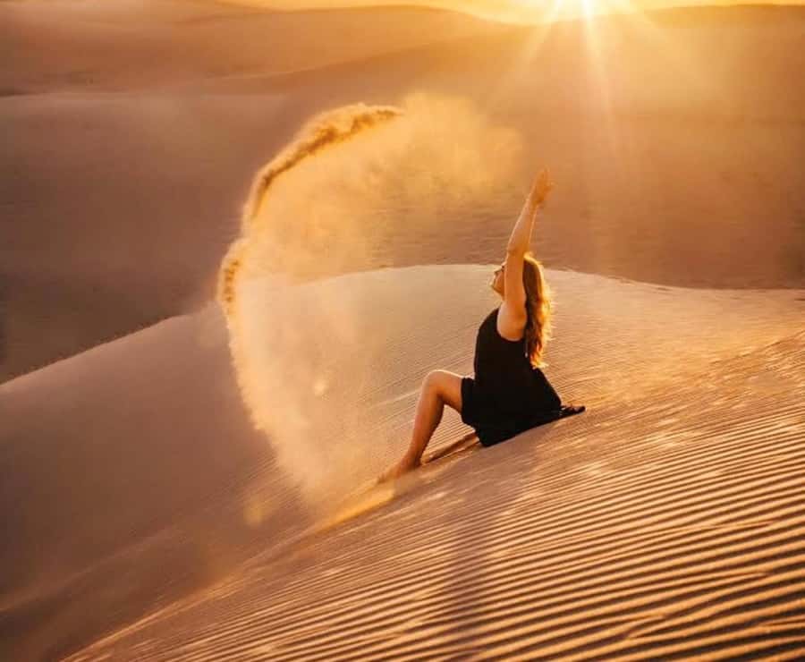 Doha: Inland Sea, Desert Safari, Camel Ride and Sandboarding - Camel riding, tea, and the slower side of Qatar