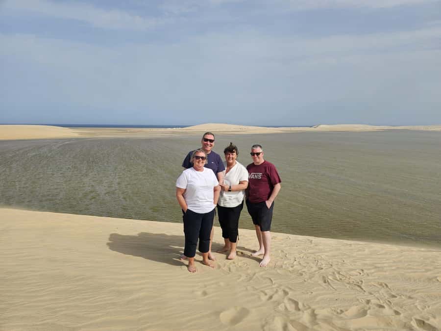 Doha:Private Desert Safari, Falcon, Sandboarding,inland sea - Sealine Beach Resort and the camel stop