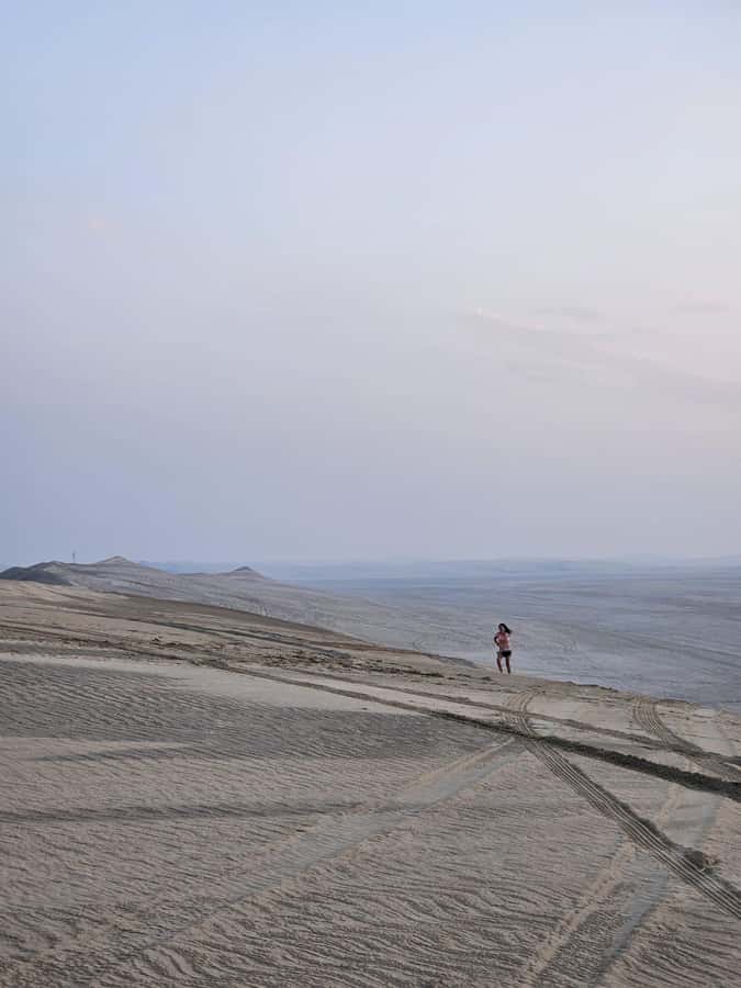 Doha Qatar: Airport Layover or Transfer Desert Safari. - Sandboarding and the slower camel ride