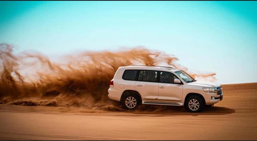 Doha: Relax Desert Safari, Camel Ride, Inland Sea, Swimming - Dune bashing on a designated off-road track