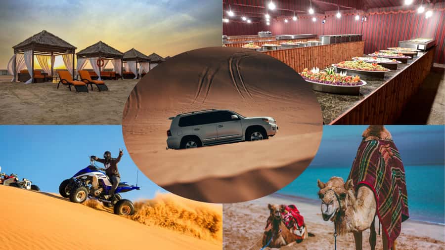 Doha:Safari Tour with Lunch/Dinner in Desert by the Sea Side - Khor Al Udaid, where sand reaches the sea