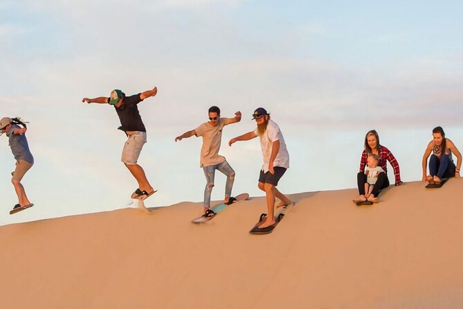 Doha Sharing Desert Safari with Dune Bashing and Sand Boarding - Sandboarding: fun, but confirm it first
