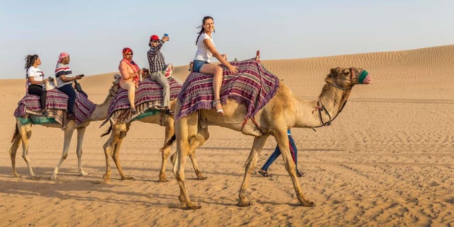 Doha: Sunset Desert Safari, ATV, Camel Ride and Sandboarding - Optional quad biking needs careful checking