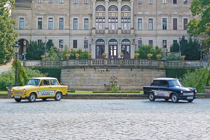 Dresden Live-Guided Self-Drive Trabi Safari City XXL Tour 2h15min - Blasewitz and the Blue Wonder Bridge