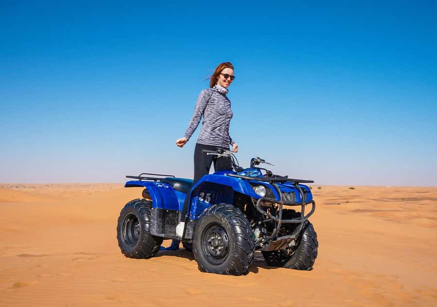 Dubai: Adventure Quad Bike Safari, Camel Ride & Refreshment - Refreshments and the finish