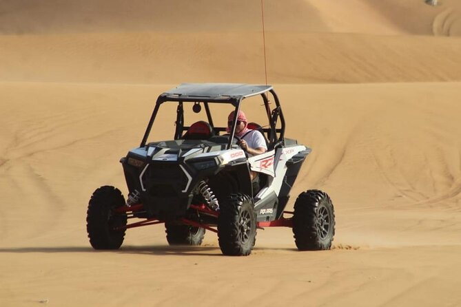 Dubai Buggy Tour in red sands and Desert Safari - The buggy briefing and safety setup