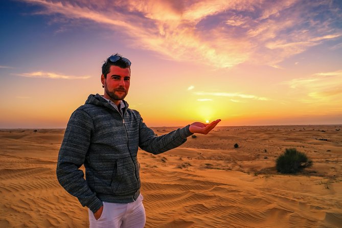 Dubai Desert Discovery: Red Dunes Safari, Sandboard & Camel Ride - Arriving at the red dunes of Lahbab