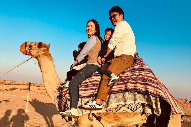 Dubai Desert Safari:BBQ Dinner, Dune Bashing & Live Entertainment - Camel riding and camp activities