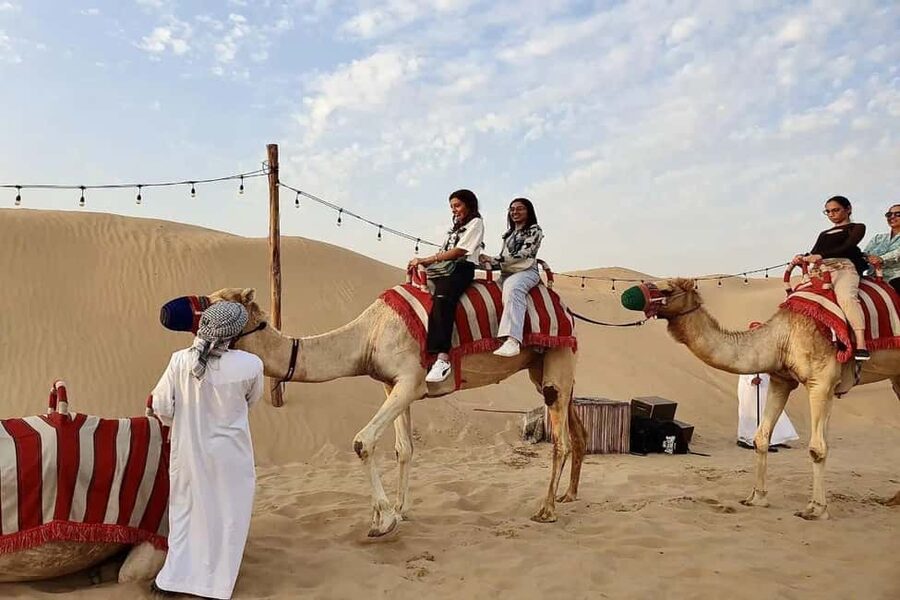 Dubai: Desert Safari, Camel Ride, Quad Bike & BBQ Dinner - Dune bashing across the golden sand