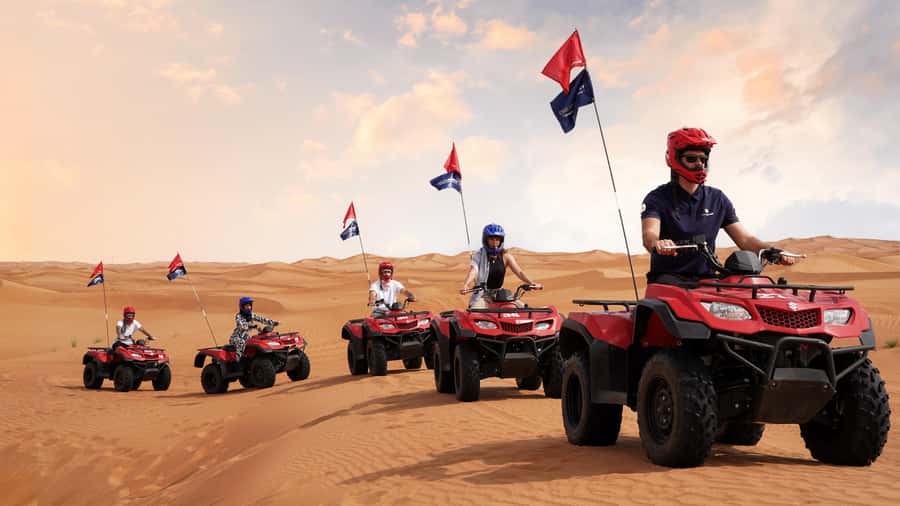 Dubai Desert Safari - Camel Ride, Sandboarding & 30 Min Quad - The 30-minute preparation stop at Lahbab