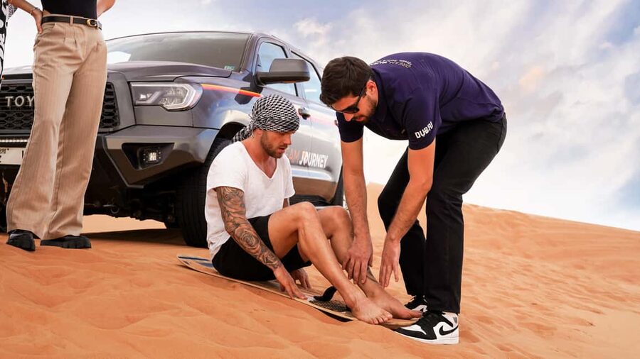 Dubai Desert Safari - Camel Ride, Sandboarding & 30 Min Quad - The camel ride is brief but still useful
