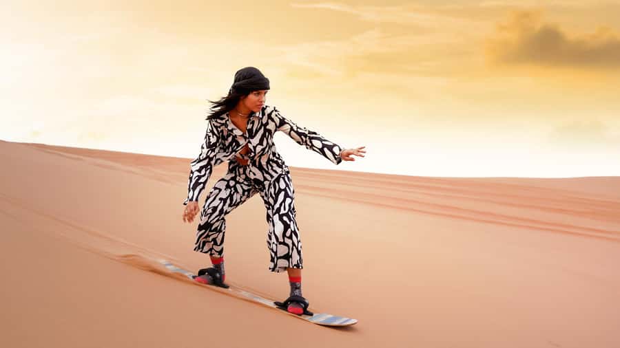 Dubai Desert Safari - Camel Ride, Sandboarding & 30 Min Quad - Forty-five minutes of dune bashing