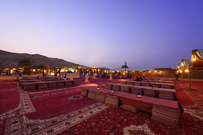 Dubai Desert Safari: Camel Ride, Sandboarding, BBQ & House Drinks - Sunset From a Sand Dune
