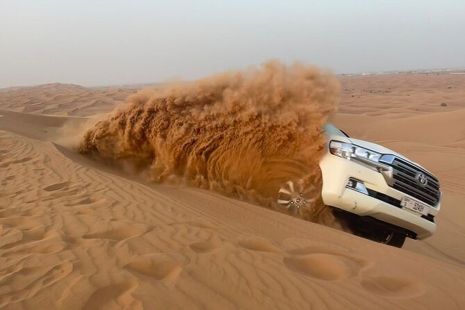 Dubai Desert Safari, Camel Ride, Shisha, Henna, Live BBQ & Shows - Dune bashing across the highest sand