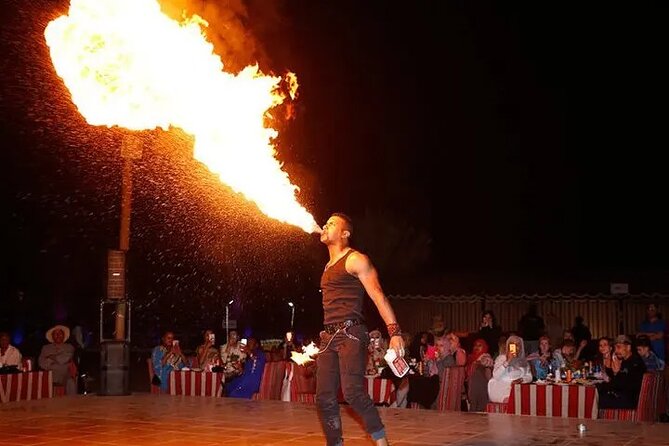 Dubai Desert Safari: Quad Bike, Camel Ride and BBQ Dinner - BBQ buffet dinner and live entertainment