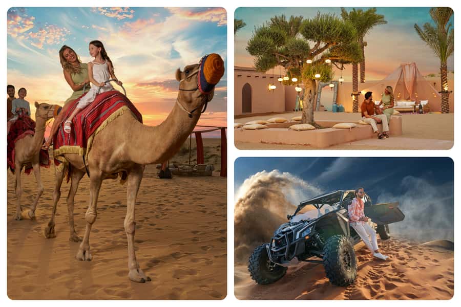 Dubai: Desert Safari, Quad Bike & Premium Camp Experience - Red-dune dune bashing and sandboarding