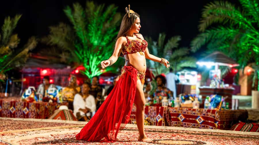 Dubai Desert Safari - Sandboarding, Quad Bike & BBQ Options - BBQ dinner and evening performances