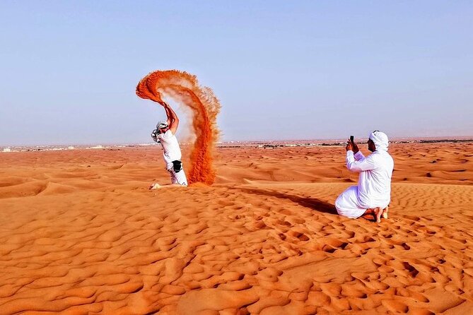 Dubai Desert Safari: Tanoura Show, Dune Bashing and BBQ Dinner - BBQ dinner under the evening sky