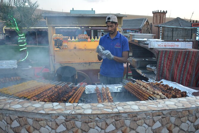 Dubai Desert safari Tour with Live BBQ & Belly Dance Shows - Transport, timing, and group size