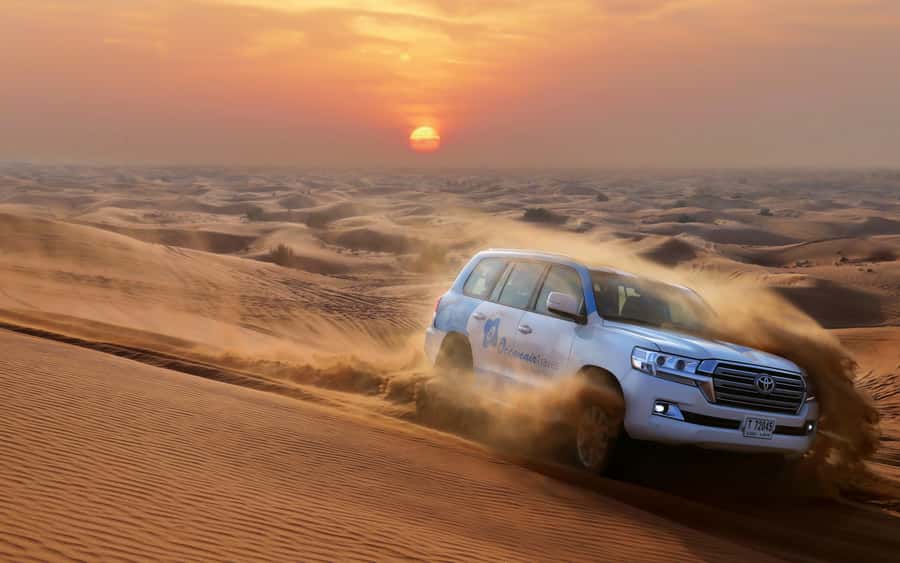Dubai: Desert Safari with Camp, Dinner, & Optional Overnight - Sandboarding without a lesson-heavy setup