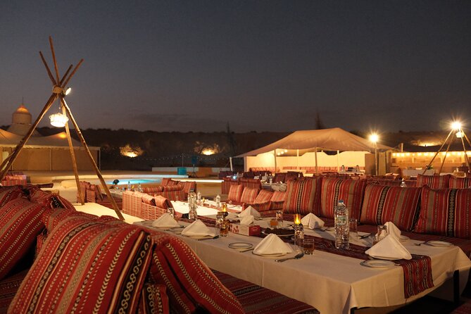 Dubai Desert Safari with Desert Camp Dinner, Camel Ride & Shows - What the $86.40 price really buys