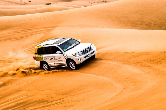Dubai Desert Safari With Dune Bashing, Camel Ride & BBQ Dinner - Sandboarding and extra desert activities