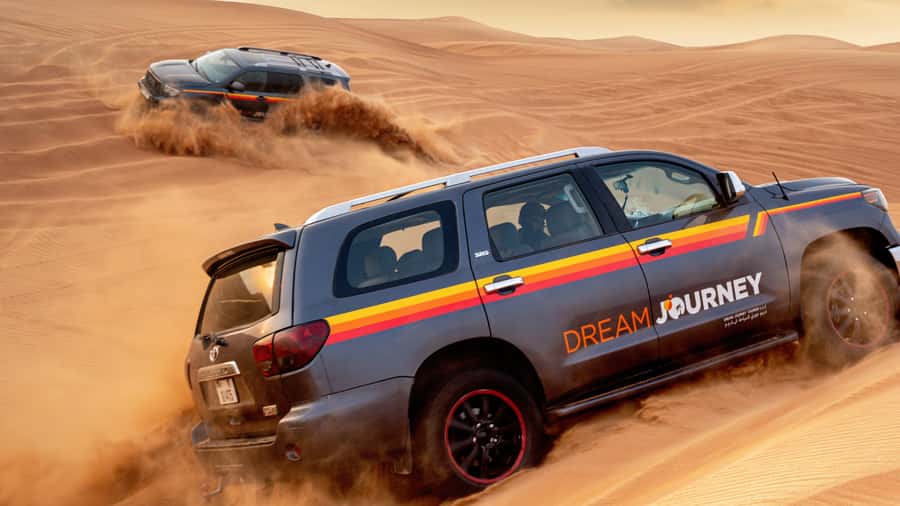 Dubai Desert Trail: Guided Quad/Polaris and Red Dunes Safari - From Dubai hotels to the Lahbab Desert
