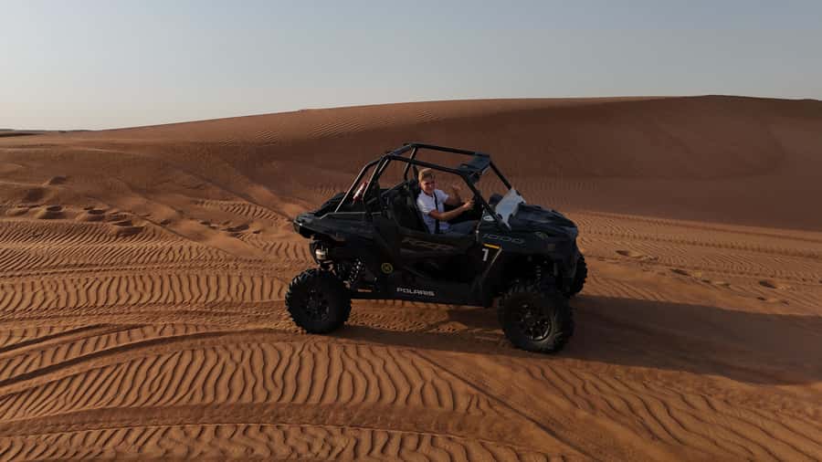 Dubai: Dune Buggy Safari and Camel Ride with Transportation - Falcon photos and extra charges