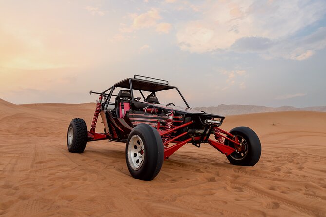Dubai Dune Buggy Safari Tour in Red Dunes Options - Sandboarding and the desert camp