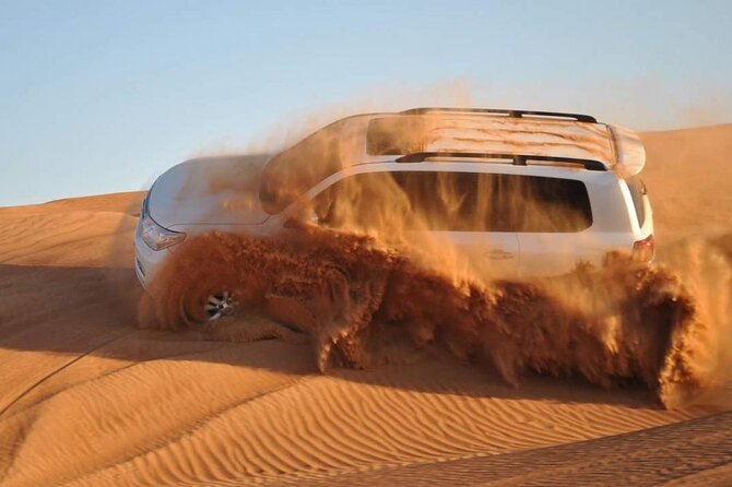 Dubai Evening 4x4 Desert Safari, Shows, Camel Ride BBQ Dinner - The Bedouin-style camp after dark