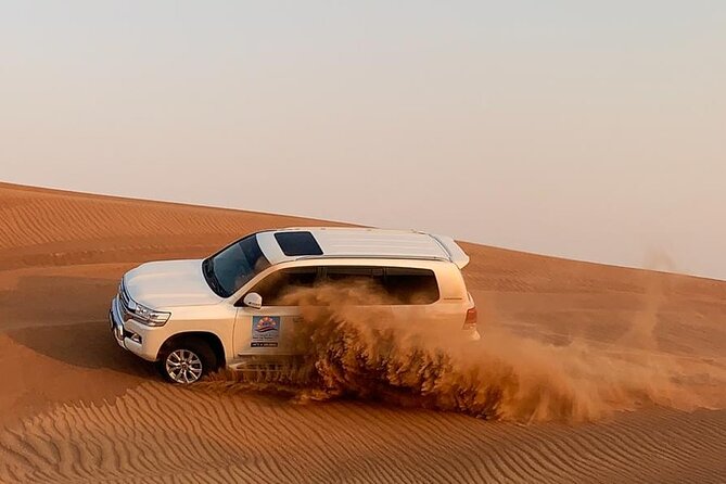 Dubai Evening Desert Safari with BBQ & Live Entertainment - Arabian coffee, dates, henna, and falcon photos