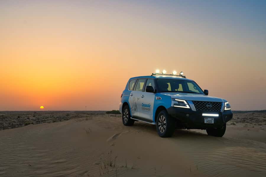 Dubai: Evening Desert Safari with Camel Ride & Stargazing - The 45-minute ride from Dubai to the dunes