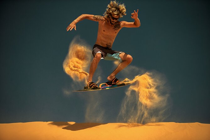 Dubai Evening Desert Safari with Thrilling Dune Buggy Adventure - Dune bashing and sandboarding bring the second burst of action