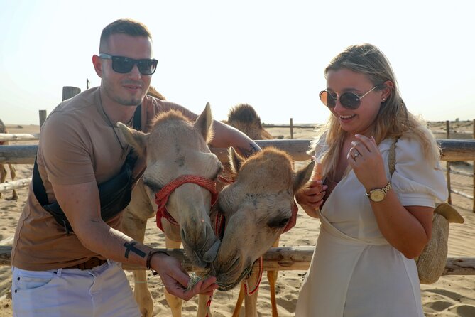 Dubai Evening Heritage Safari by Vintage G Class Al Marmoom Oasis - Camel caravan and Bedouin village life