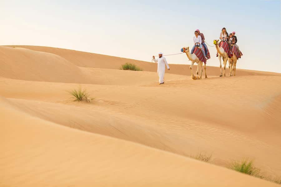 Dubai: Heritage Camel Desert Safari with Traditional Dinner - The Bedouin-style camp and traditional lamps